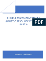 Ehr114 Assessment Item 1 Aquatic Resource Kit Part A: Jessie Day - 11669083