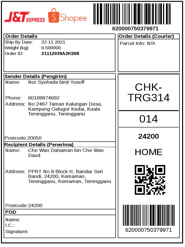 Order Details for Shipment 620000750379971 | PDF