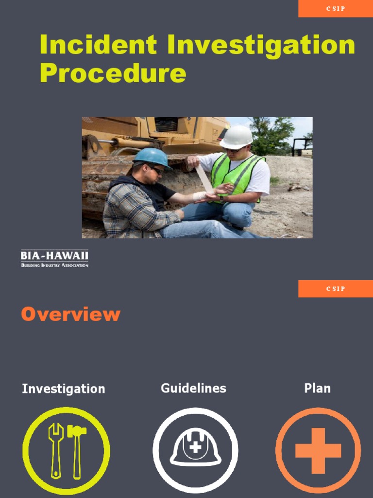 Incident Investigation Procedures Guide | PDF | Occupational Safety And ...