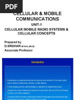 Cellular & Mobile Communications