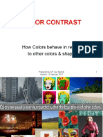 Color Contrast: How Colors Behave in Relation To Other Colors & Shapes