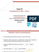 7 Introduction To SQL PART 2