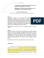 A metodologia de projetos a apresndizagem educação ambiental