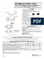 SMCG and Smcj5.0 Thru 170ca: Surface Mount T Z ™ Transient Voltage Suppressor