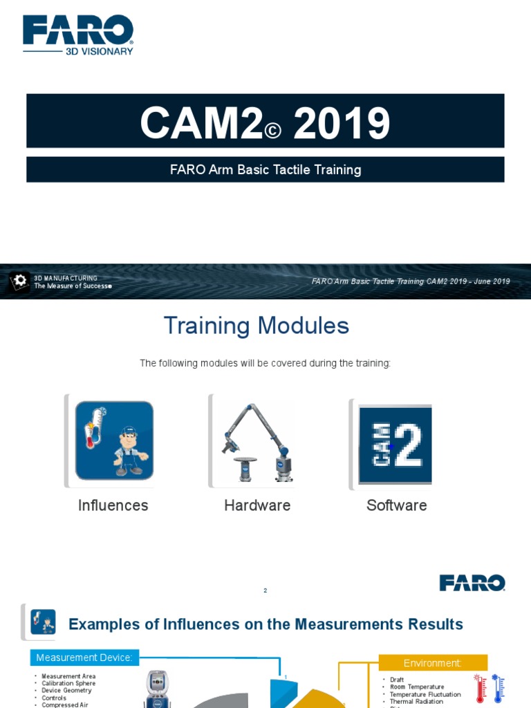 CAM2® 2020 FARO Arm Basic Tactile Training PDF Ip Address Bluetooth