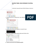 Tutorial Pembuatan Tabel Dan Database Di Mysql