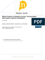 Which Features of Spanish Learners Pronu
