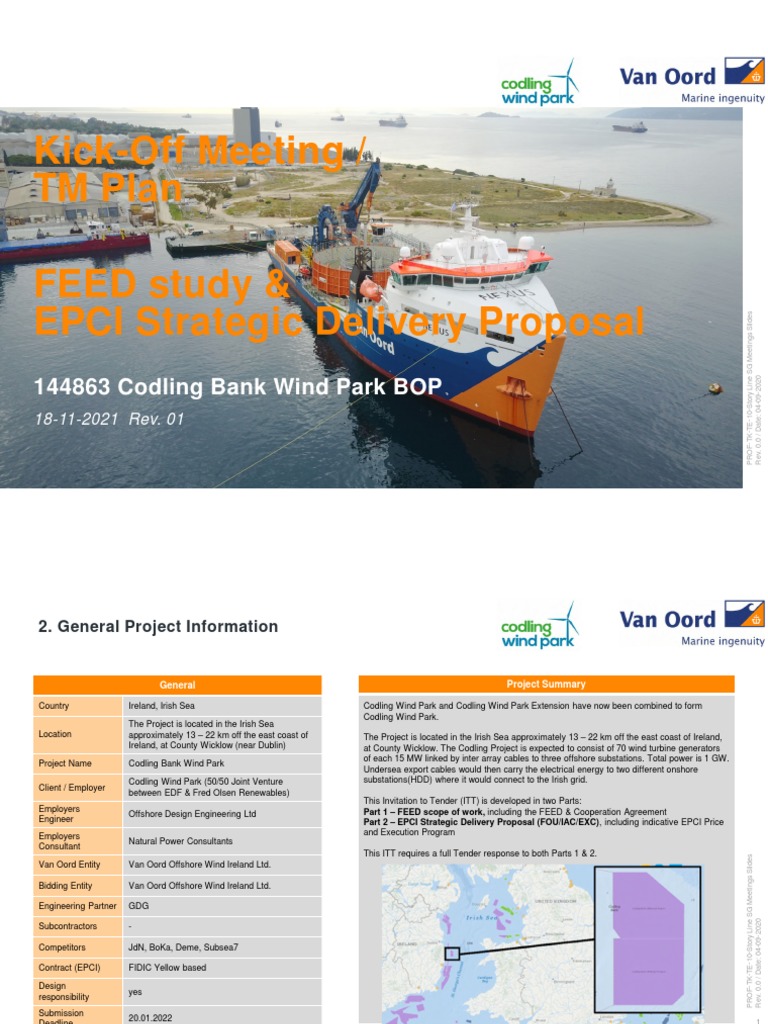 Codling Bank Wind Park EPCI Proposal | PDF | Wind Farm | Wind Power