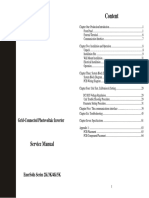 Grid-Connected Photovoltaic Inverter Service Manual