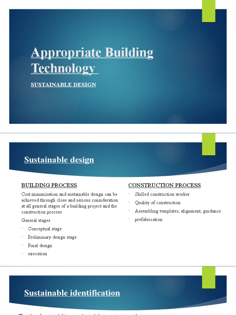 Sustainable Building Technology Insights | PDF | Green Building ...