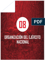 CAPITULO 08 ORGANIZACION DEL EJERCITO NACIONAL