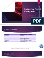 Engineering Project Management: Lecture - 1 & 2