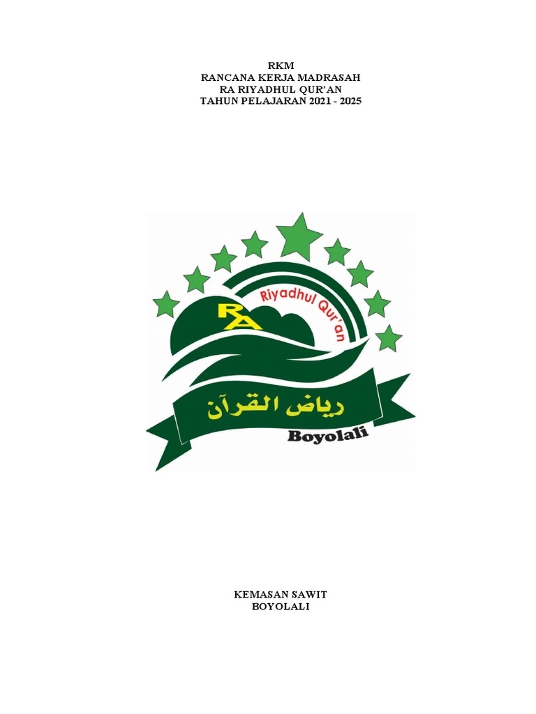 Rencana Kerja Madrasah RA 2021-2025 | PDF | Karier & Perkembangan | Bisnis
