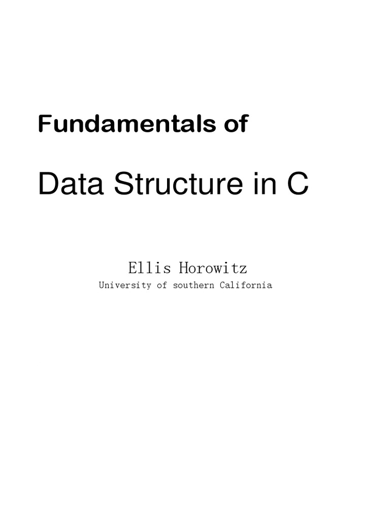 (PDF) Fundamentals of Data Structure in C | PDF | Pointer (Computer ...