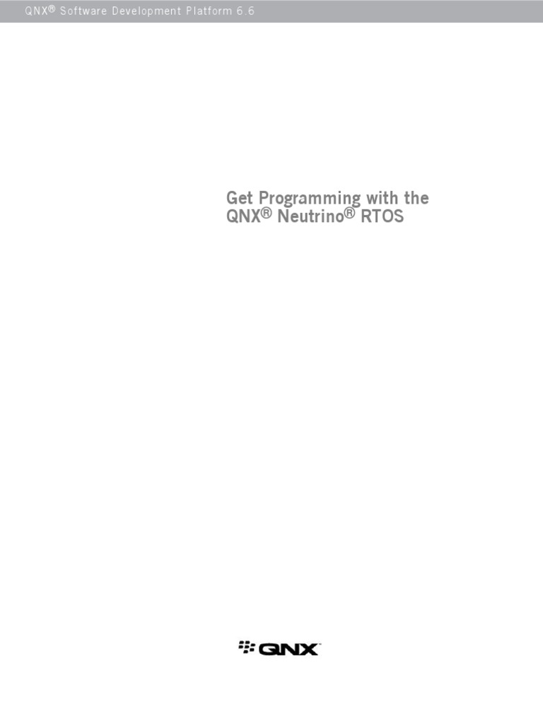 Get Programming With The QNX® Neutrino® RTOS (PDFDrive) PDF