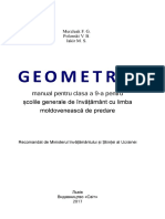 Geometrie: manual pentru clasa а 9-а pentru şcolile generale de învăţământ cu limba moldovenească de predare