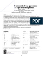 Influence of Weak and Strong Gyroscopic