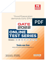 Online Test Series: "Good Preparation Demands Early Efforts"