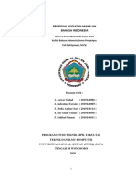 Proposal Kegiatan Makalah Bahasa Indonesia