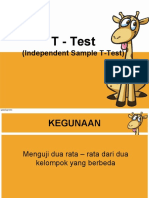 INDEPENDENT SAMPEL T Test