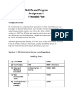 Skill Based Program Assignment-1 Financial Plan