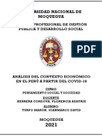 Análisis Del Contexto Económico en El Perú A Partir Del Covid-19