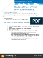 Backup and Restore of Hyper-V Virtual Machines in Cloudberry Backup