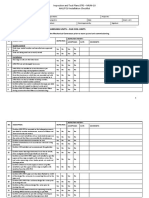 Inspection Checklist For: Air Handling Units + Fan Coil Units