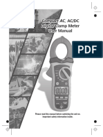 Compact AC Digital Compact AC Digital: Clamp Meter User Manual Clamp Meter User Manual