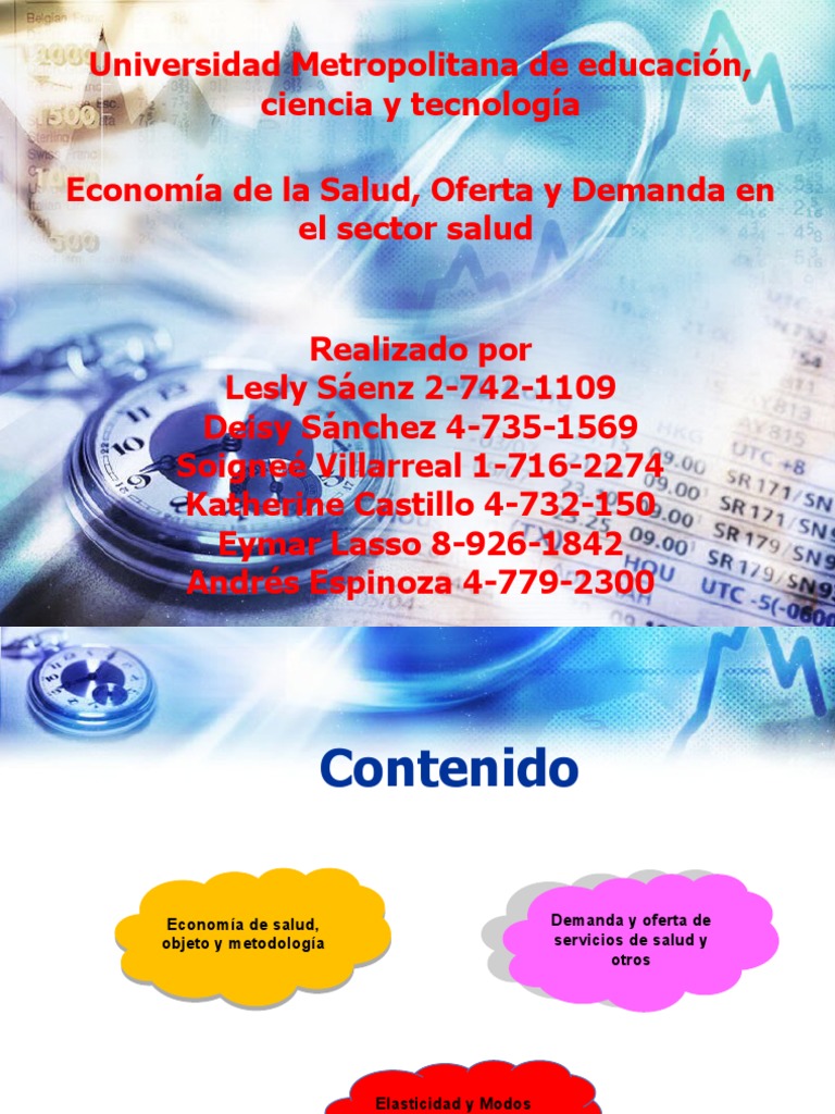 Oferta y Demanda de Servicios de Salud | PDF | Oferta y demanda ...