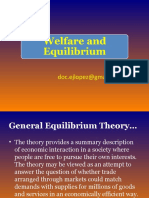 Lesson 13 Welfare and Equilibrium