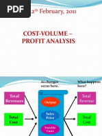 Cost Volume Profit Analysis