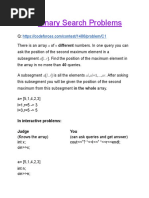 CodeISM Class 14 (Binary Search Problems)