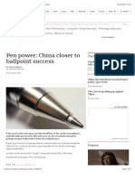 Pen Power: China Closer To Ballpoint Success