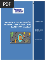 Antologia de Evaluación, Control y Seguimiento de La Gestión Escolar