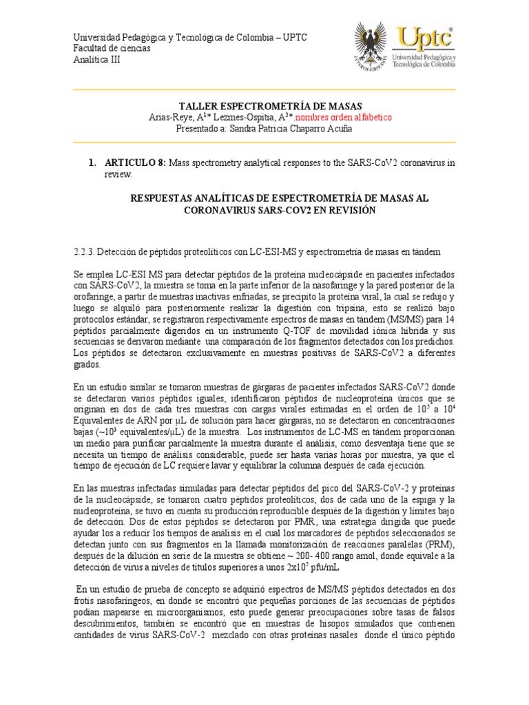 Espectrometria de Masa | PDF