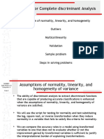 Strategy For Complete Discriminant Analysis