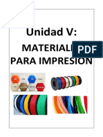 Materiales para Impresión 3D