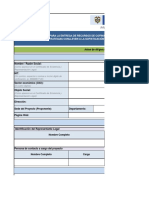 Anexo 2 Formato en Excel para La Presentacion Del Proyecto