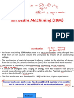 Ion Beam Machining (IBM)