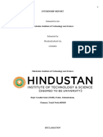 Prabakaran Internship Report
