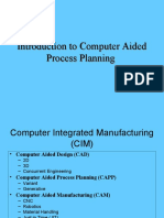 Introduction To Computer Aided Process Planning