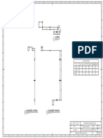 Projeto de tubulações industriais com planta, elevações e quadro de materiais