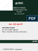 Direito Penal: Art. 121 Do CP