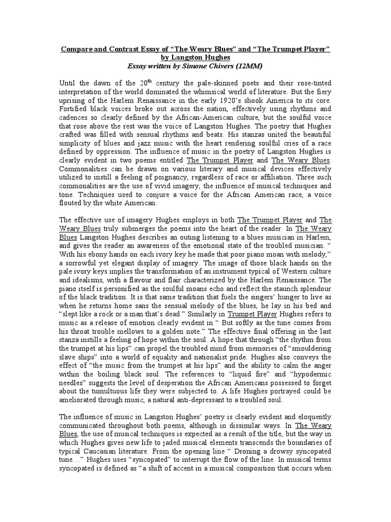 Langston Hughes Essay