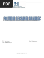 Politique de change au Maroc
