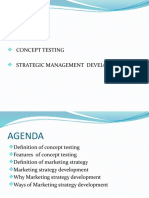 Topics: Concept Testing Strategic Management Development