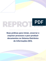 Manual de Boas Práticas - SEI e Gestão Documental