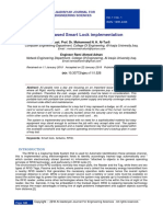 RFID Based Smart Lock Implementation: Computer Engineering Department, College of Engineering, Al-Iraqia University, Iraq