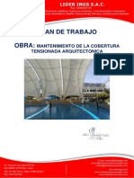 Plan de Trabajo - Mantenimiento de Cobertura Tensionada